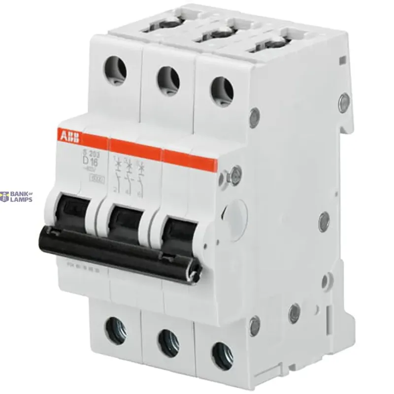 ABB S203-D20 Miniature Circuit Breaker - 3P - D - 20 A 2CDS253001R0201