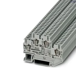 Phoenix Contact 3031270 — Double-Level Spring-Cage Terminal Block STTB 2.5, 22A, Spring-Cage Connection, Gray, Ns 35/7,5, Ns 35/15 Phoenix Contact 3031270 — Double-Level Spring-Cage Terminal Block STTB 2.5, 22A, Spring-Cage Connection, Gray, Ns 35/7,5, Ns 35/15