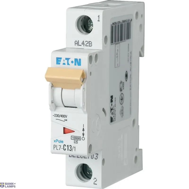 EATON PL7-C13/1 Miniature circuit breaker (MCB), 13 A, 1p 262703