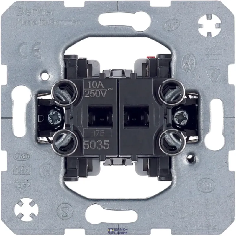 Berker Push-button Series 2 Normally Open Contactacts with Common 5035