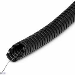 THORGEON 15270 — Pliable Corrugated Conduit with Pulling Wire HF UV-resistant 20mm 750N 100m Black
