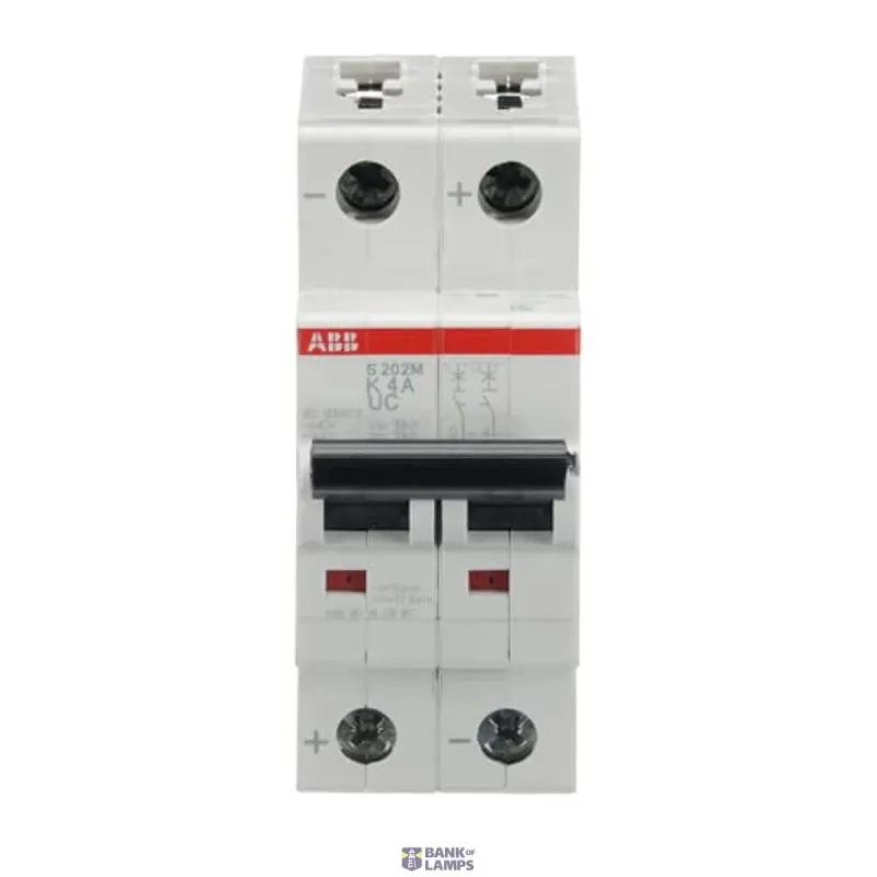 ABB S202M-K4UC Miniature Circuit Breaker - 2P - K - 4 A 2CDS272061R0337