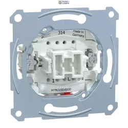 Schneider Electric MTN3150-0000 — Push-Button Merten Aquadesign 1P, 10 A, 250 V, insert Make Contact 1 Pole, flush-mounted, 10 A, AC 250 V, screwless terminals Schneider Electric MTN3150-0000 — Push-Button Merten Aquadesign 1P, 10 A, 250 V, insert Make Contact 1 Pole, flush-mounted, 10 A, AC 250 V, screwless terminals