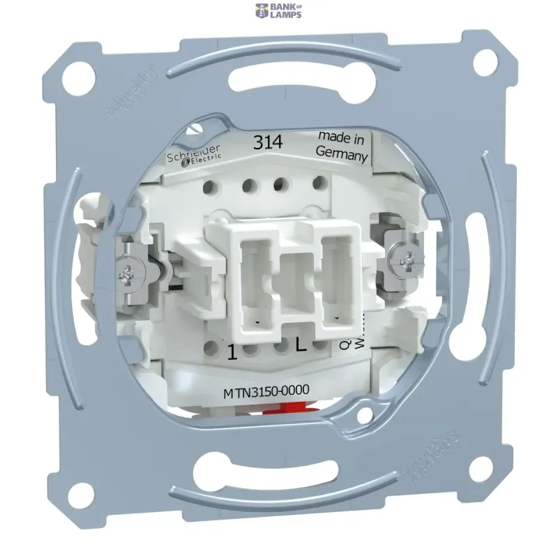 Schneider Electric Push-Button Merten Aquadesign 1P, 10 A, 250 V, insert Make MTN3150-0000