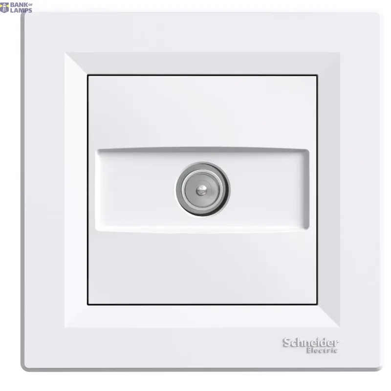 Schneider Electric Socket Asfora, White, 1dB, TV Ending EPH3200121