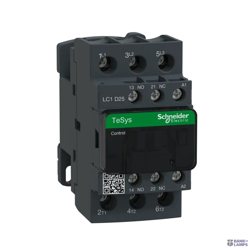 Schneider Electric Contactor TeSys Deca, 3P, 25 A, 440 V, 3NO, IP20, 230 V AC LC1D25P7
