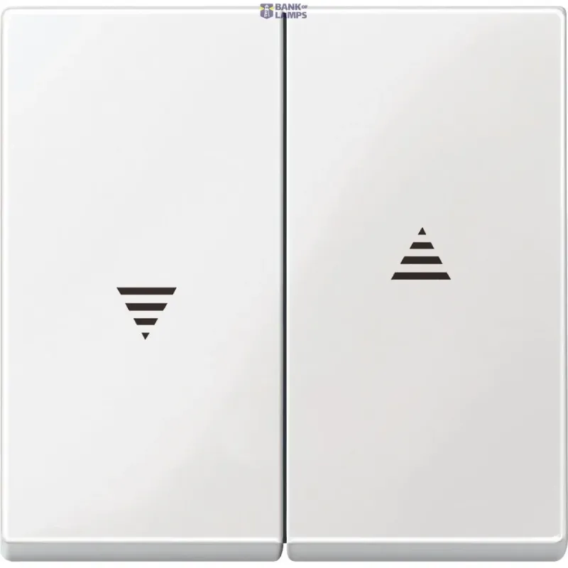 Schneider Electric Push-Button Merten System M, White, Rocker For Roller MTN432419