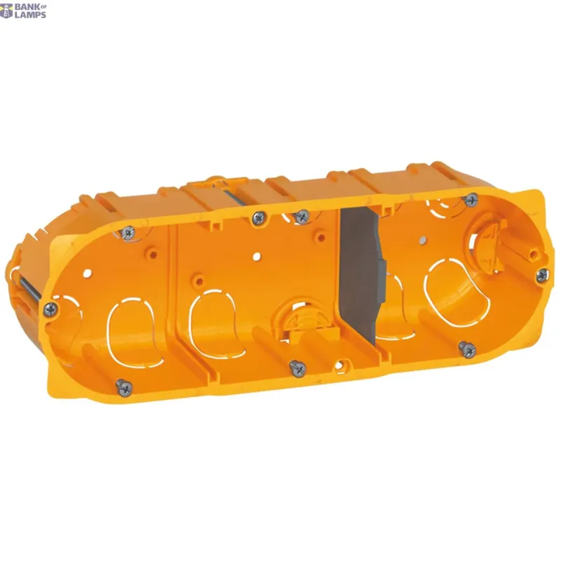 Legrand Flush-Mounting Box Batibox 3 gang, 50 mm, IP20, Plastic 080053