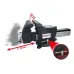 KS Tools Skrūvspīles ar grozāmu pamatni 200 mm, KS Tools 914-0008