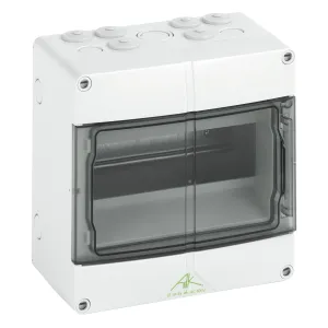 Spelsberg 73540901 — Small Distribution Board AK 09, 400 V AC, 9 Modules, 1 Row, IP65, IK07, 200 × 200 × 122 mm, Pre-Mounted