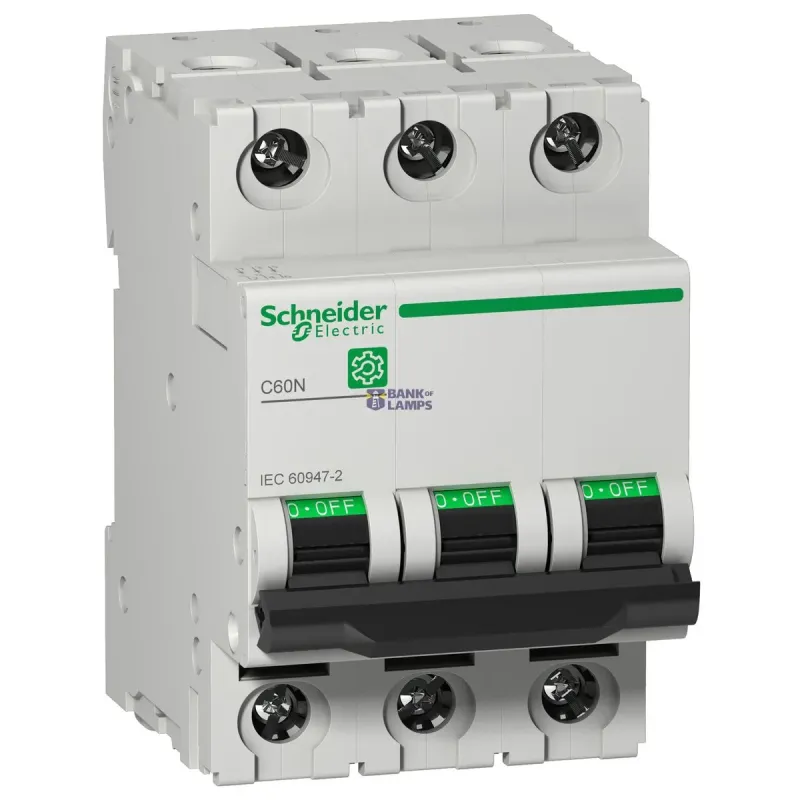 Schneider Electric Miniature Circuit Breaker Multi9 C60N, 3P, 32 A, C Curve M9F11332