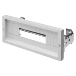 GEWISS GW46422F — Covering Panel With Window Fast And Easy, 1 Module High, 24 Modules, Grey Ral 7035