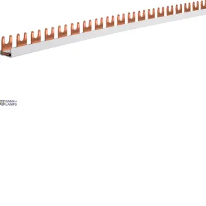 Hager KDN163B — Busbar Insulated, 1P fork 10 mm², 57M Hager KDN163B — Busbar Insulated, 1P fork 10 mm², 57M