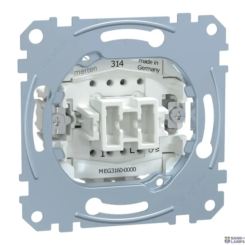 Merten by Schneider Electric Push Button Insert 1P 10A 250V Orientation Light MEG3160-0000