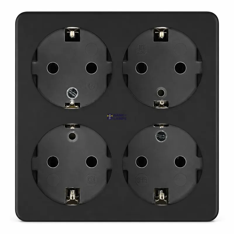 THORGEON 4-Way Power Socket 16A, 250V~Max:3680W, IP20 Without Cable 23008