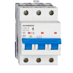 SCHRACK AM617320-- — Miniature Circuit Breaker AMPARO 6kA, C 20A, 3P SCHRACK AM617320-- — Miniature Circuit Breaker AMPARO 6kA, C 20A, 3P