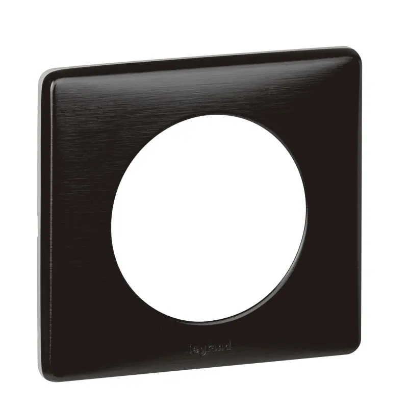 Legrand Cover Plate Carbon, 1-Gang, 90×82×8.5mm, IP20, IK04 068981
