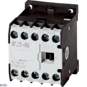 EATON 051783 — DILEM-10(110V50HZ,120V60HZ) Contactor, 110 V 50 Hz, 120 V 60 Hz, 3 pole, 380 V 400 V, 4 kW, Contacts N/O = Normally open= 1 N/O, Screw terminals, AC operation
