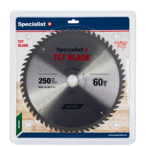 Specialist+ SPECIALIST+ griešanas disks, 250 x 60T x 30/20 mm 51-1-25060