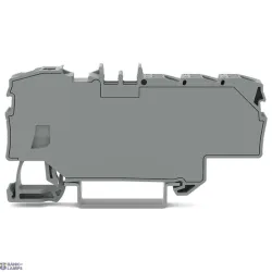 WAGO 2006-8031 — Distribution Terminal Block 6 mm², Push-In Cage Clamp®, Gray, With Operating Slots