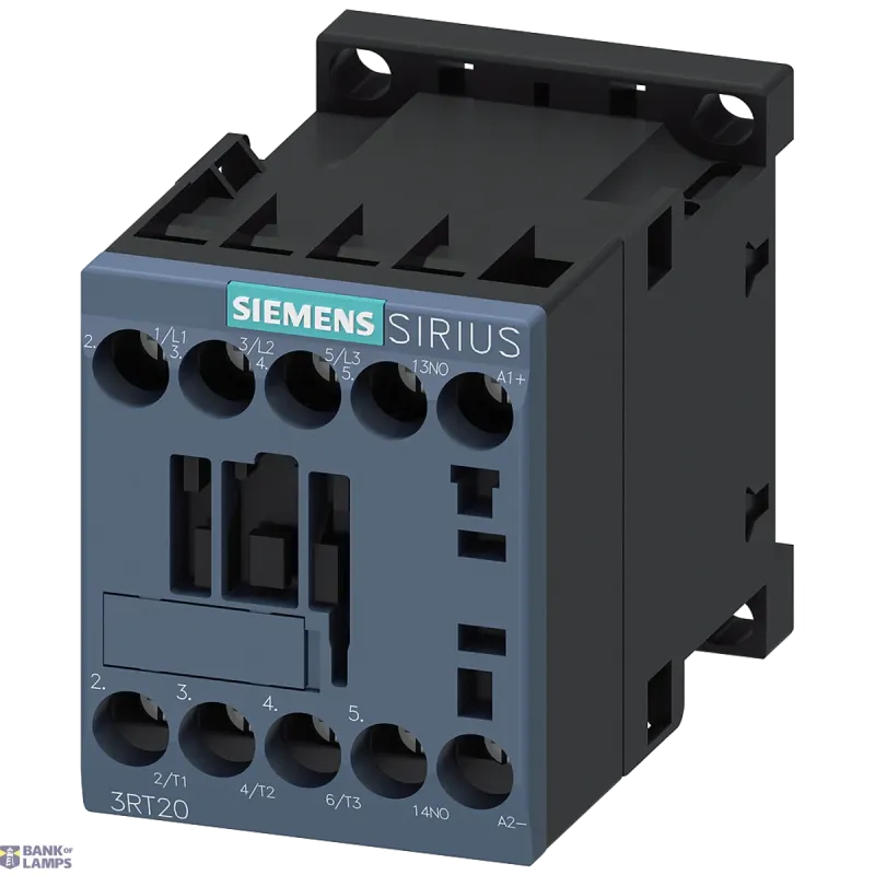 Siemens Contactor 3RT2017 AC-3e 12A 5.5kW 24V DC 3-pole 1NO 3RT2017-1BB41-1AA0