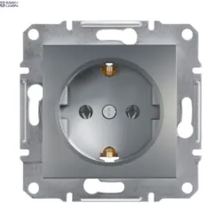Schneider Electric EPH2900262 — Socket Outlet Side Earth-16A, 16A, Asfora- Shutt Steel