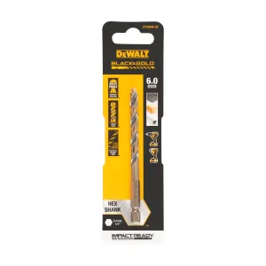 Metāla urbja uzgalis HEX 1/4, 6,0 mm, DeWALT Metāla urbja uzgalis HEX 1/4, 6,0 mm, DeWALT