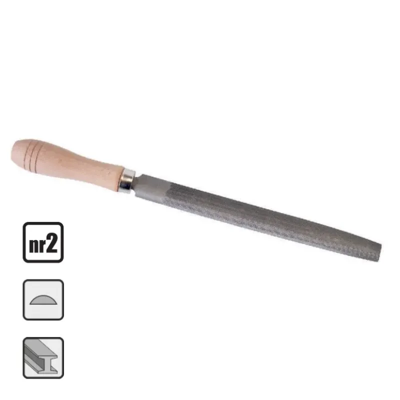 RICHMANN Atslēdznieka vīle, pusapaļa 200mm. 42-C4944