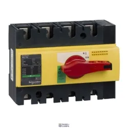 Schneider Electric 28925 — slēdzis Disconnector ComPact INS, 4P, 100 A, 250 V DC, Red, IP40, Rotary Handle Schneider Electric 28925 — slēdzis Disconnector ComPact INS, 4P, 100 A, 250 V DC, Red, IP40, Rotary Handle