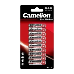 Elementi sārmains, AAA, LR03-B10, CAMELION, 10 gab. Elementi sārmains, AAA, LR03-B10, CAMELION, 10 gab.