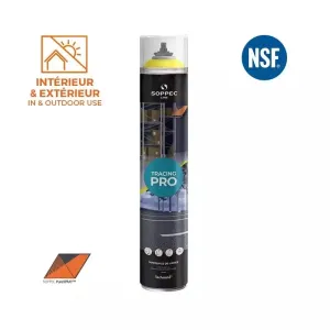 Dzeltenā līniju marķēšanas krāsa Tracing Pro, Soppec 750 ml