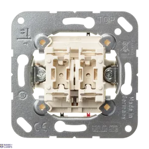 Jung 539VU — slēdzis Insert , 2-Gang Blind Push-Button, 1-Pole (1 Motor), Without Claws, Flush-Mounted
