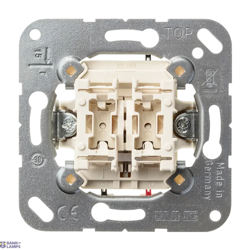 Jung Switch Insert , 2-Gang Blind Push-Button, 1-Pole (1 Motor) 539VU