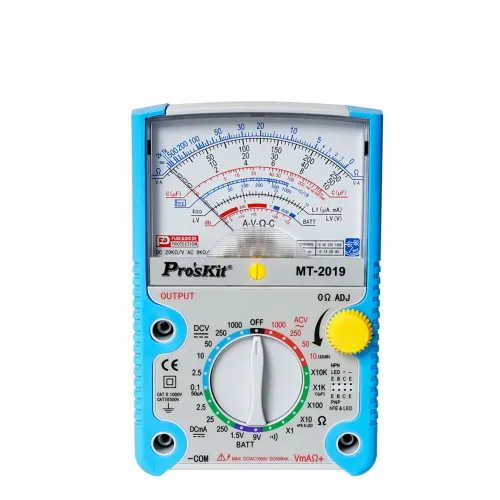 Pro'sKit Aizsargājošs daudzfunkcionāls analogais multimetrs MT-2019