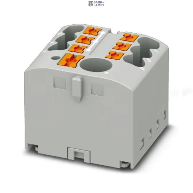 Phoenix Contact Distribution Block PTFIX 6/6X2.5 GY, 24A, Gray, Push-In 3273330