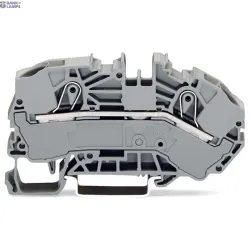 WAGO 2016-7601 — Supply Terminal Blocks for Distribution Boxes 2-Conductor, 16 mm², Push-In Cage Clamp®, Gray