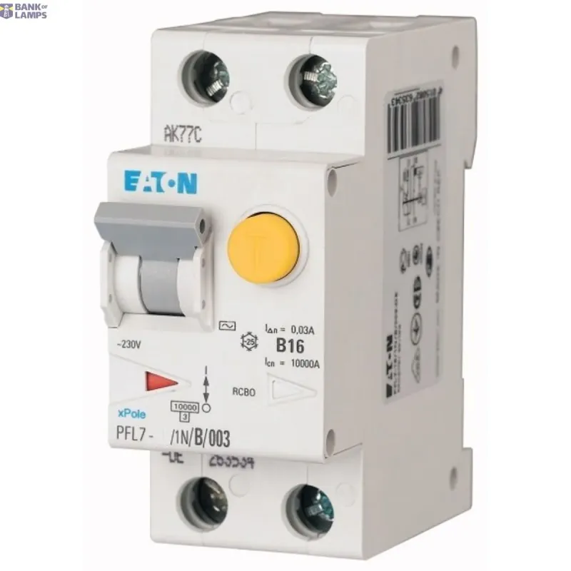 EATON PFL7-16/1N/B/003-A RCD/MCB combination, 16 A, 30 mA, MCB 263535