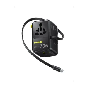 Baseus EnerCore CG11 universal ceļojuma adapteris 2AC+2U+2C 70 W Baseus EnerCore CG11 universal ceļojuma adapteris 2AC+2U+2C 70 W