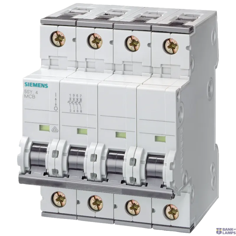 Siemens Miniature circuit breaker 400 V 6 kA, 4-pole, C, 25 A, D=70 5SY6425-7
