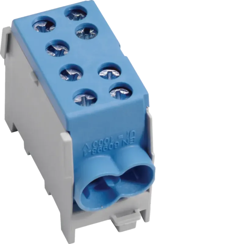 Hager Distributor 100 A, 2x35mmp / 2x25mmp, Blue KH35N