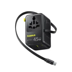 Baseus PicoGo AG11 universal ceļojuma adapteris 2AC+2U+2C 45 W