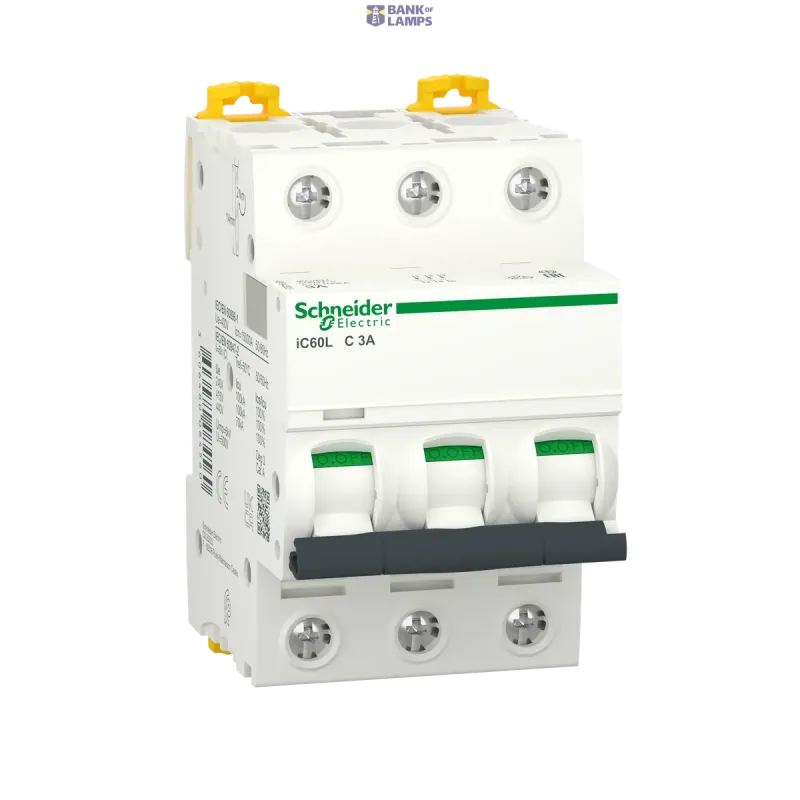 Schneider Electric Miniature Circuit Breaker Acti9 iC60L, 3P, 3 A, 15 kA, C A9F94303