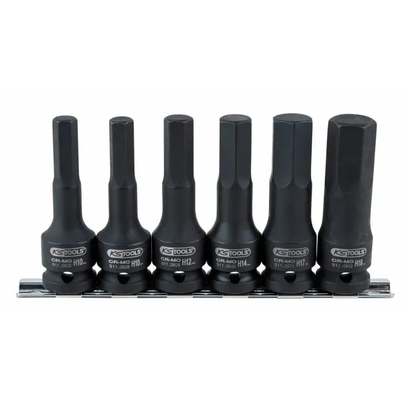 KS Tools Triecienmuciņu seškanšu komplekts 8-19mm 1/2