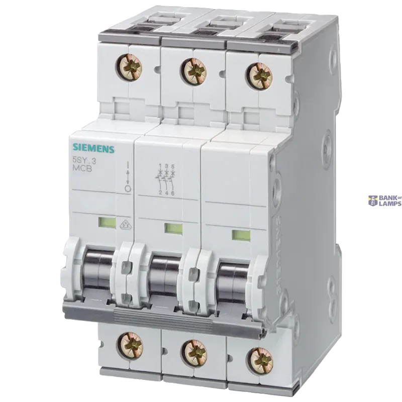 Siemens Miniature circuit breaker 400 V 6 kA, 3-pole, C, 16 A, D=70 5SY6316-7