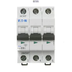 EATON 286587 — PL6-B10/3 автоматический выключатель (MCB), 10 A, 3p, characteristic: B EATON 286587 — PL6-B10/3 автоматический выключатель (MCB), 10 A, 3p, characteristic: B