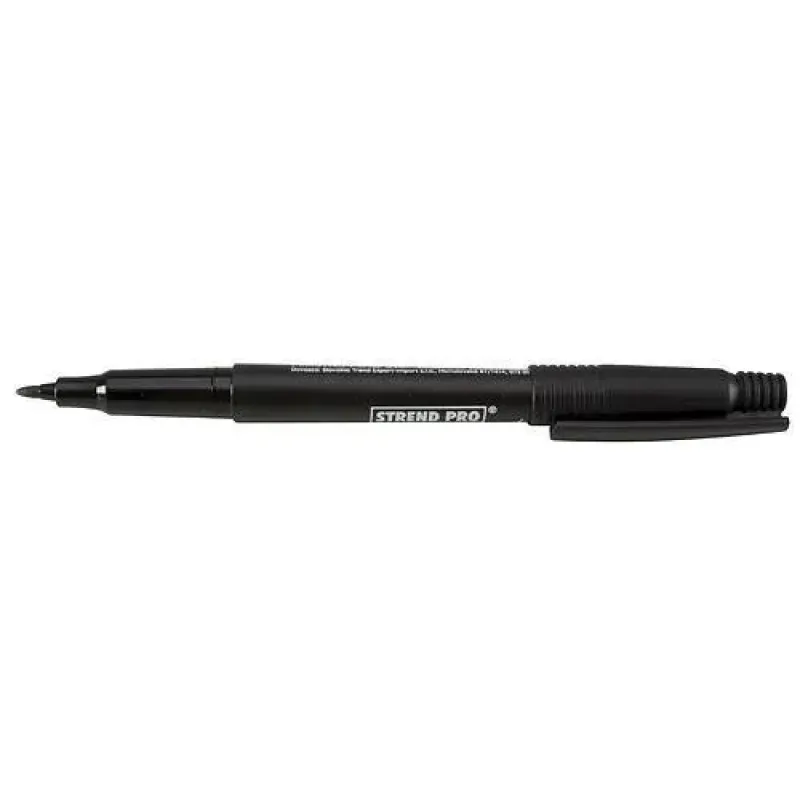 STREND PRO Melns permanentais marķieris, 2 mm 70-2220102