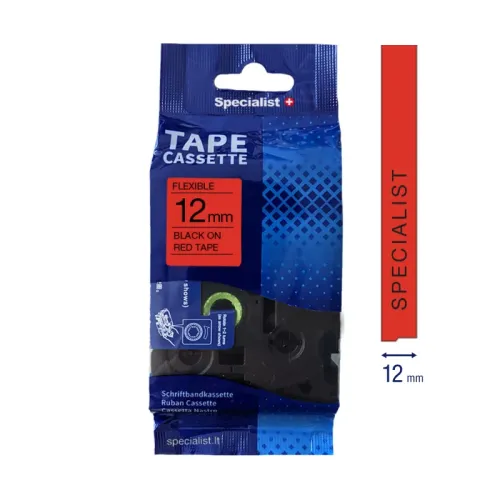 Specialist+ SPECIALIST+ lenta FLEXIBLE komp., 12 mm, melna / sarkana 31-2-FX431
