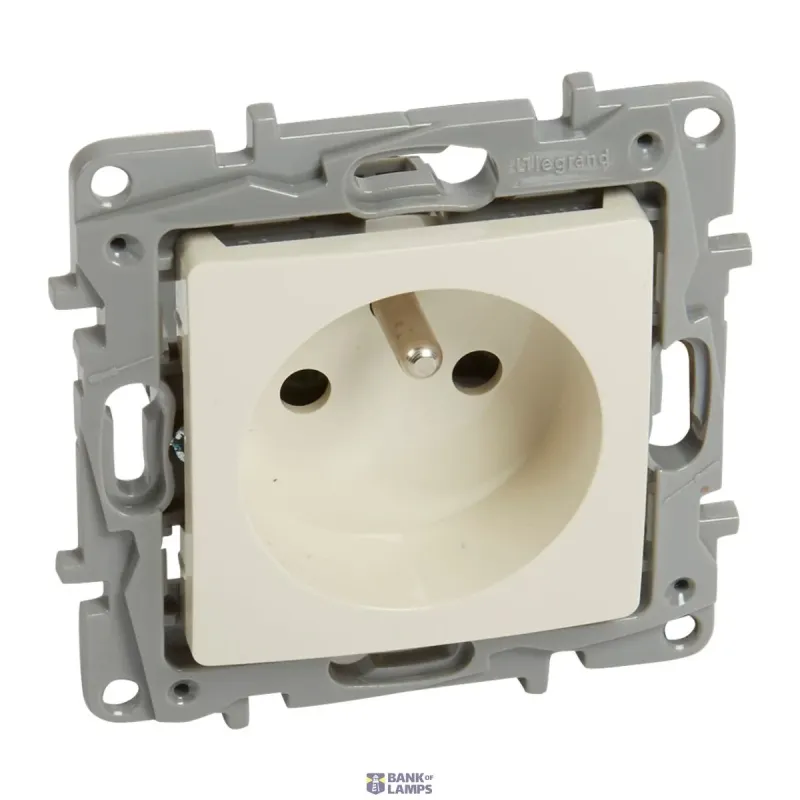 Legrand French Standard Socket Outlet Niloé Shuttered, Child 764627
