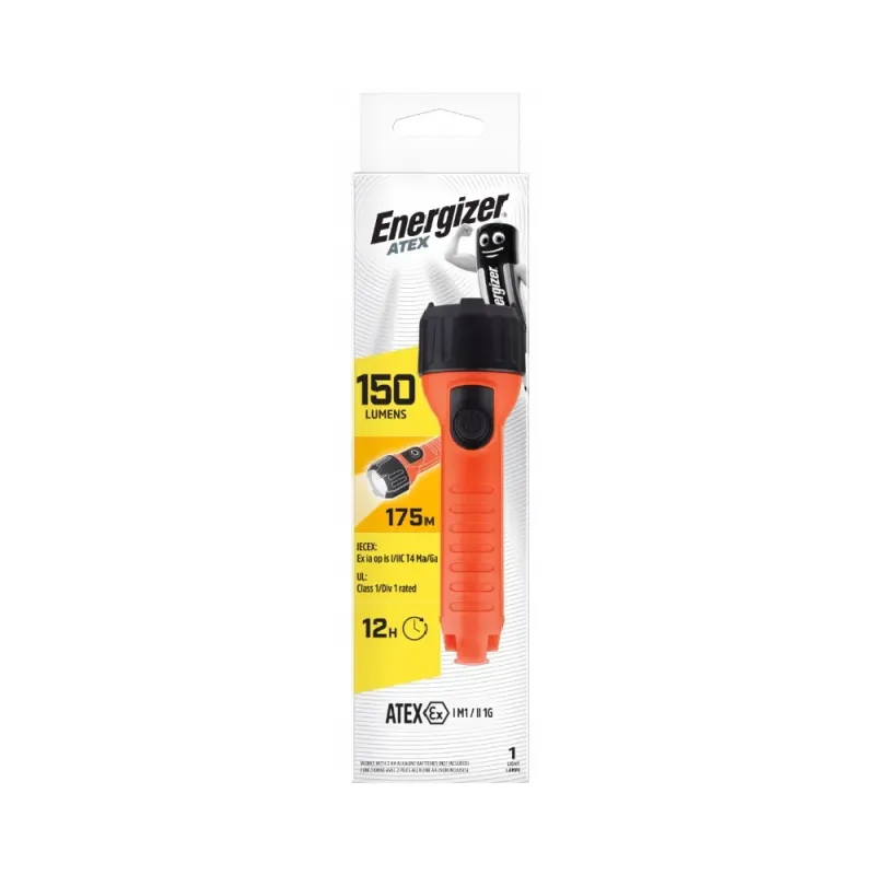 ENERGIZER LED torch 150lm 2xAA; atbilst: ATEX Ex ISHH21 ENERGIZER 7638900424485