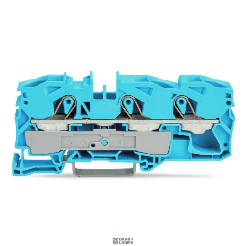 WAGO Through Terminal Block 3-Conductor, 16 mm², Blue, For Ex E 2016-1304
